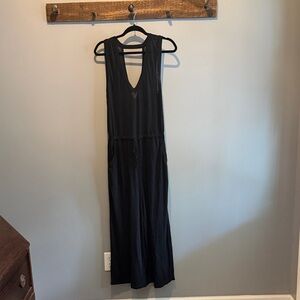 BECCA Black V-Neck Sleeveless Maxi Jumpsuit
